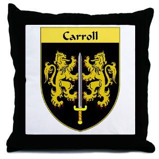 Carroll Family Crest Pillows Carroll Family Crest Throw & Suede