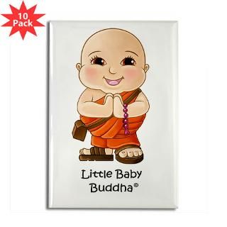 Little Baby Buddha Rectangle Magnet (10 pack)