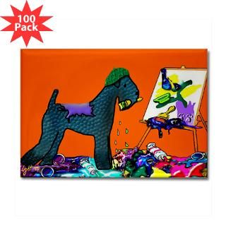 kerry blue terrier rectangle magnet 100 pack $ 154 99