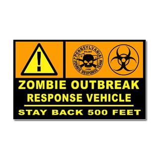 Zombie Magnetic Signs  Zombie Car Magnets
