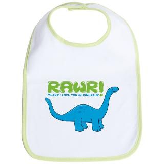 RAWR means I love you in Dino Bib by funnybunnystore