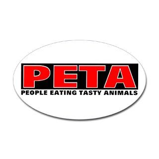People Eating Tasty Animals Rectangle Sticker