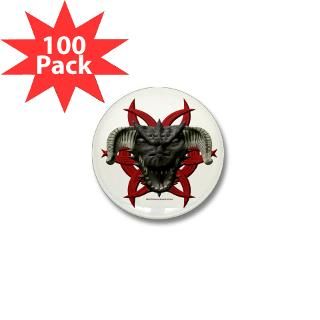 Black Dragon Head Design Rectangle Magnet (10 pack