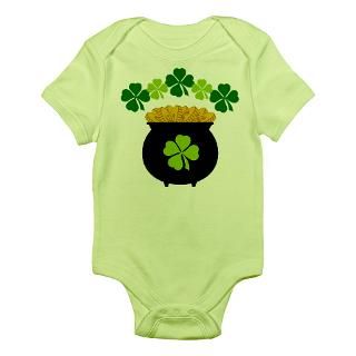 Lucky Irish Pot Of Gold Body Suit by mainstreetshirt