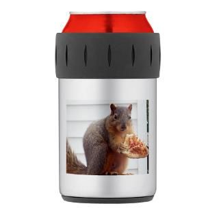 Lil Petey   The Pizza Eating Squirrel Thermos® Can Cooler by