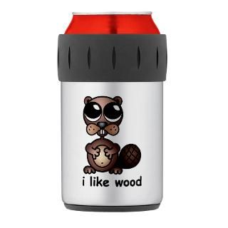 Beaver Gifts  Beaver Drinkware  Cute Beaver Thermos can cooler