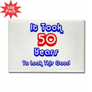50th birthday rectangle magnet 100 pack $ 182 49