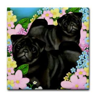 Black Pug Clock by pugpictures