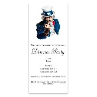 Uncle Sam Middle Finger Invitations by Admin_CP7767465