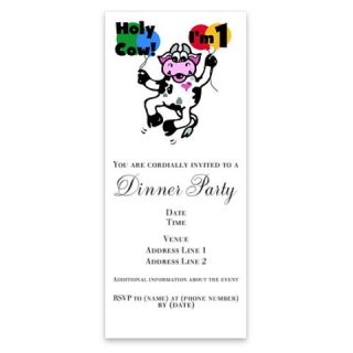 Invitations  Holy Cow Im 1 Invitations