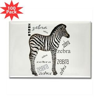 baby zebra rectangle magnet 100 pack $ 189 99