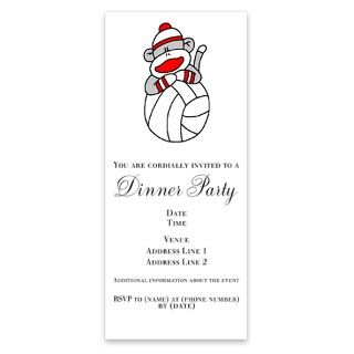 Sock Monkey Volleyball Invitations by Admin_CP1341350