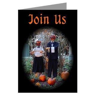  Autumn Greeting Cards  Halloween / Autumn Gathering Invitations