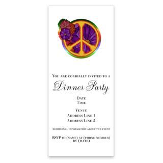 Flower Power Peace Sign Invitations by Admin_CP10711742