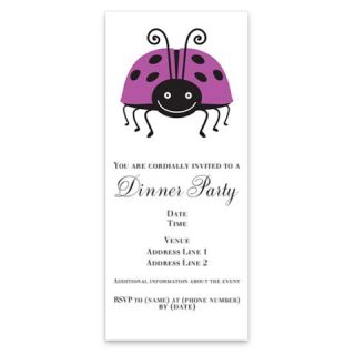 Purple Ladybug Invitations by Admin_CP4708480  507127279