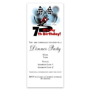 Motorcycle Racing 7th Birthday Jerse Invitations by Admin_CP1147651