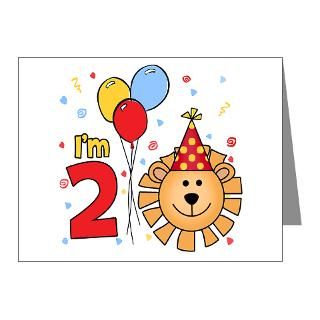 Cool Lion Face 2nd Birthday Invitations (Pk of 10) for
