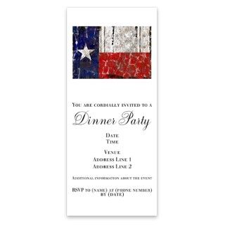 Texas Retro State Flag Invitations by Admin_CP4610635