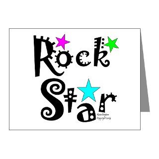 50S Gifts  50S Note Cards  New Low Price Rock Star Note Cards (Pk of