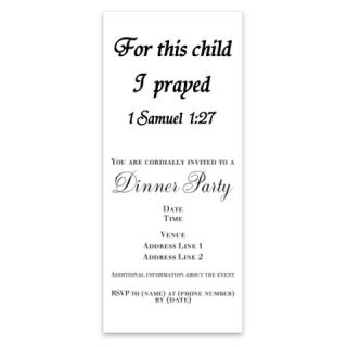 Invitations  For this child I prayed Invitations