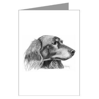 Long Haired Dachshund Greeting Cards  Buy Long Haired Dachshund Cards
