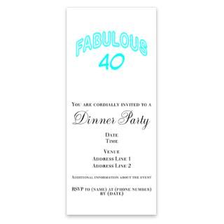 Forty And Fabulous Invitations  Forty And Fabulous Invitation