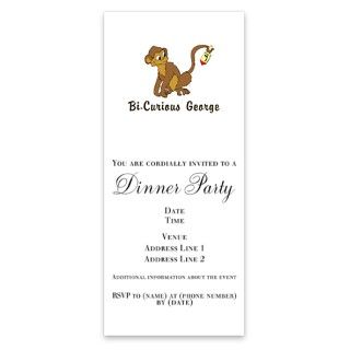 Bi Curious George Invitations by Admin_CP316575