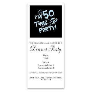 Invitations  Im 50 time to party Invitations