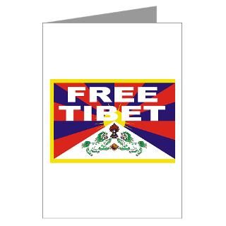 Free Tibet with Lions Greeting Cards (Pk of 10)