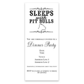 Sleeps with Pit Bulls Invitations by Admin_CP2406730  507094336