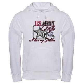 US Army Wife   I love my Sold Hooded Sweatshirt