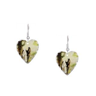 Equine Gifts  Equine Jewelry  Horse with Jesus Earring Heart Charm