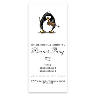 Violin Penguin Invitations by Admin_CP2574929  507117265