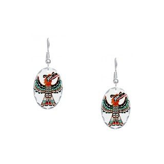 Bird Gifts  Bird Jewelry  Pacific Northwest Thunderbird Earring Oval