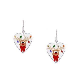 Christmas Gifts  Christmas Jewelry  Sleep Reindeer Earring Heart