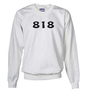 Area Code Baseball Sweatshirts & Hoodies  818 Area Code Sweatshirt