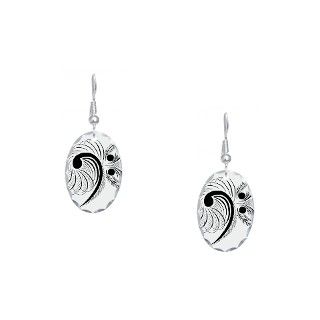 Bass Gifts  Bass Jewelry  Bass Clef Earring Oval Charm