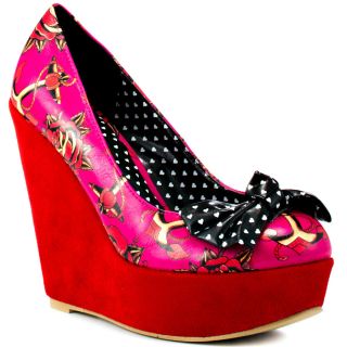 love me now wedge pink iron fist $ 69 99