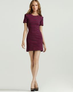 French Connection Promenade Stripe Short Sleeve Dress