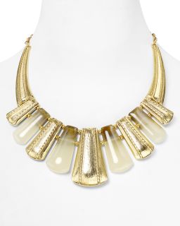 RJ Graziano Horn Drop Statement Necklace, 18