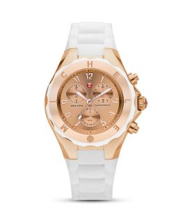 Michele Tahitian Mirrored Faces Jellybean Watch, 39 mm