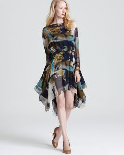 Cut25 by Yigal Azrouel Printed Dress   Watercolor