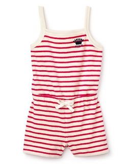 Juicy Couture Girls Sunshine Stripe Terry Romper   Sizes 2 6