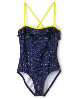 Splendid Girls Swim Confetti Dot Swimsuit   Sizes 7 14