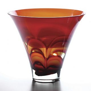 Waterford Crystal Red and Amber 10 Bowl