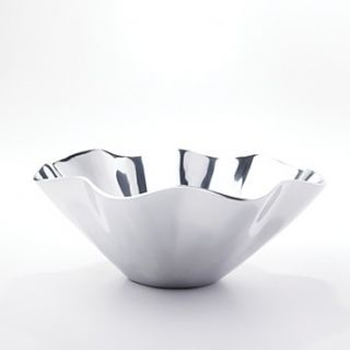 Simply Designz Polished 12 Scallop Style Salad Bowl