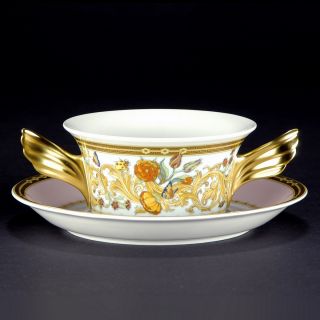 Rosenthal Meets Versace Butterfly Garden Cream Soup Cup
