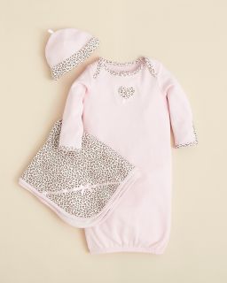little me infant girls baby leopard gown blanket $ 12 00 little me s