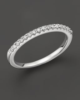 Micro Pave Ring in 14 Kt. White Gold, 0.15 ct. t.w.