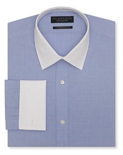 The Mens Store at End on End White Collar Dress Shirt